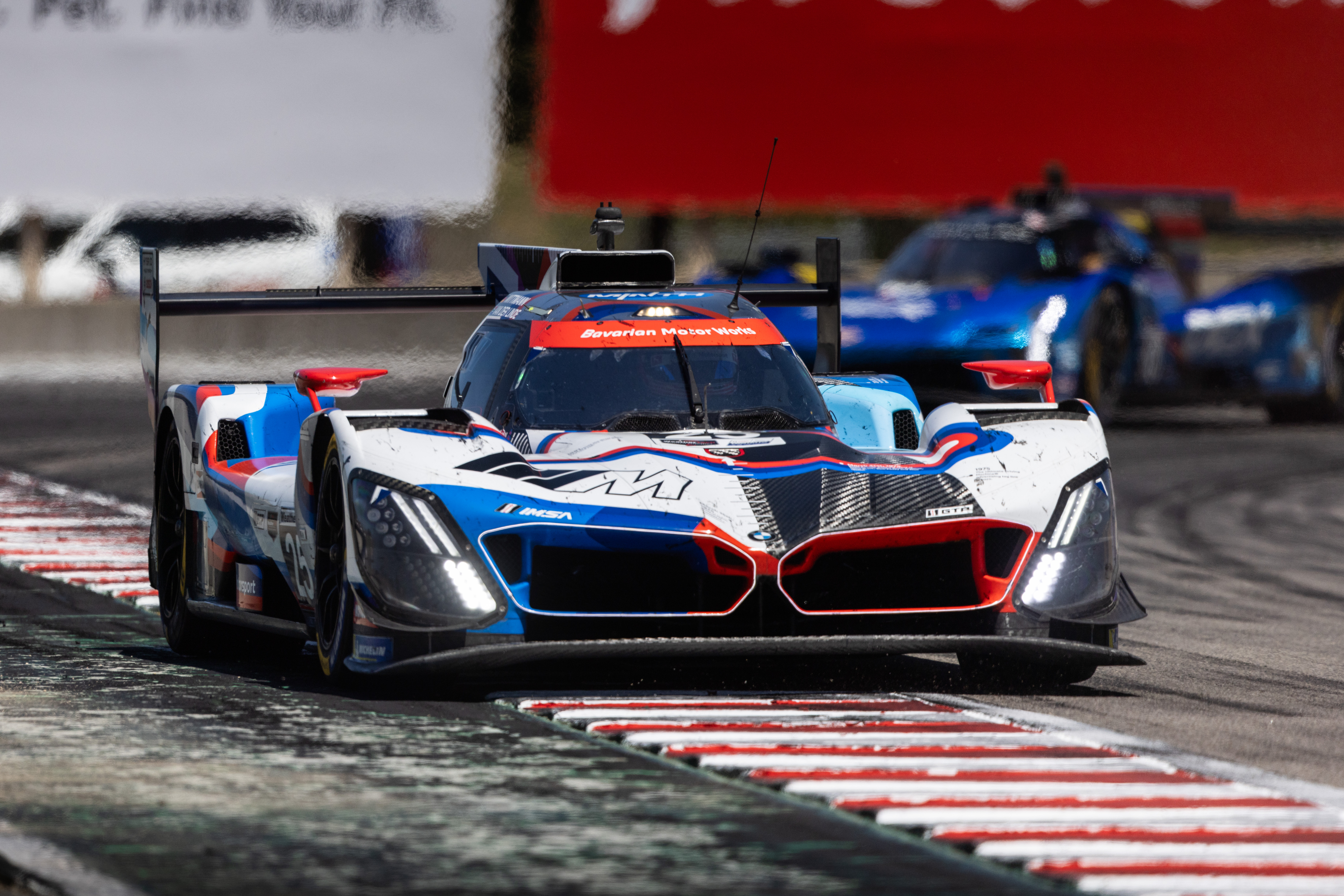 Laguna Seca (USA), 08-11 May 2025. IMSA WeatherTech SportsCar Championship, IWSC, #25 BMW M Hybrid V8, GTP, LMDh, BMW M Team RLL, Marco Wittmann, Sheldon van der Linde.